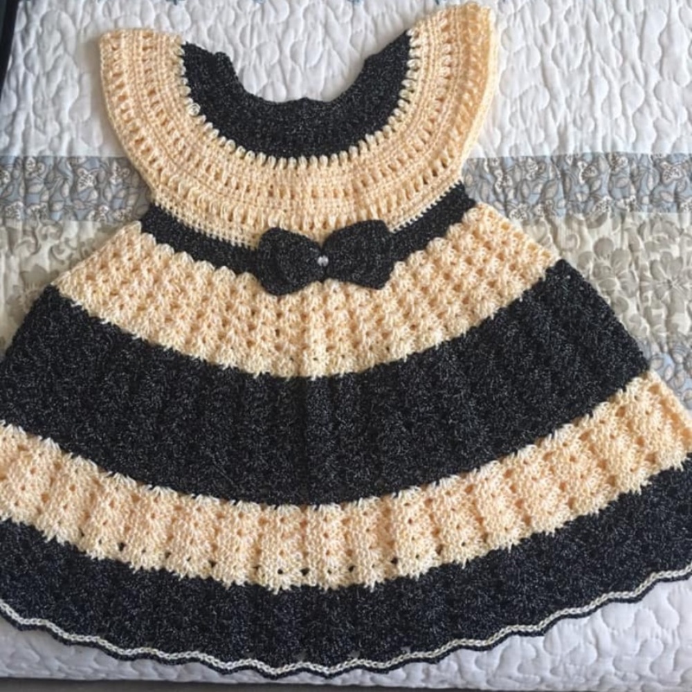 Toddler crochet dress